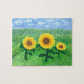 Puzzle de tournesol de danse (Horizontal)