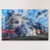 puzzle de train à vapeur (Horizontal)