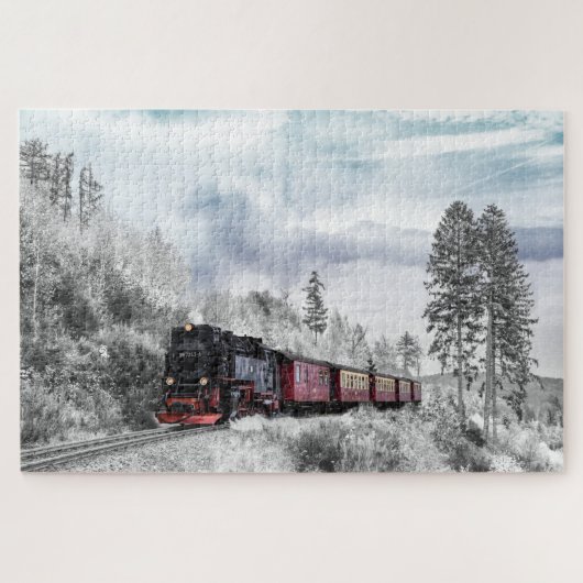 puzzle de train d'hiver (Horizontal)