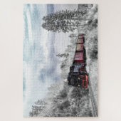 puzzle de train d'hiver (Vertical)