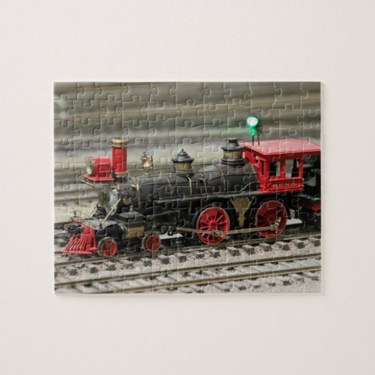 Puzzle de train vintage sur rails (Horizontal)
