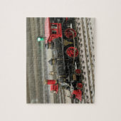 Puzzle de train vintage sur rails (Vertical)