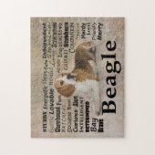 Puzzle de traits de beagle (Vertical)