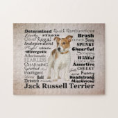Puzzle de traits de Jack Russell (Horizontal)
