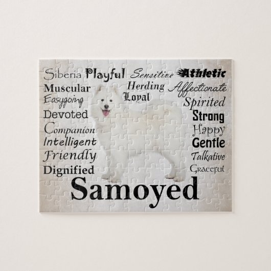 Puzzle de traits de Samoyed (Horizontal)