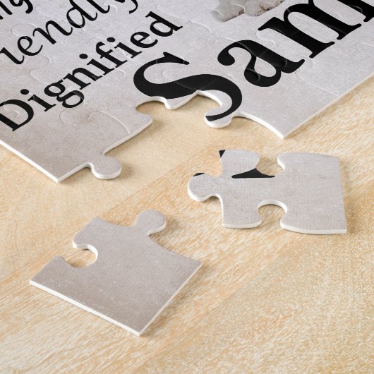 Puzzle de traits de Samoyed (Côté)