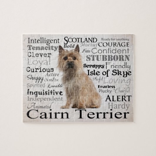 Puzzle de traits de Terrier de cairn (Horizontal)