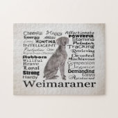 Puzzle de traits de Weimaraner (Horizontal)