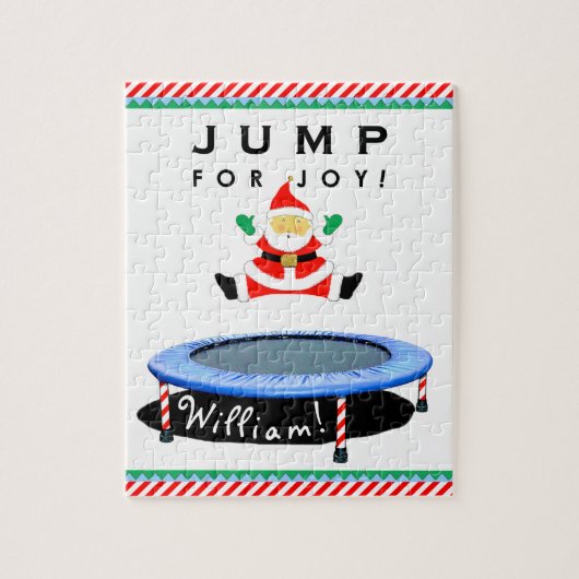 Puzzle de trampoline de Noël (Vertical)