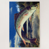 Puzzle de truite du lac des Poissons (Vertical)