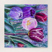 Puzzle de tulipes colorées (Horizontal)
