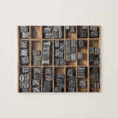 puzzle de type métal letterpress (Horizontal)