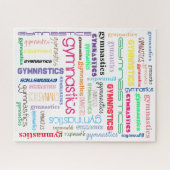 Puzzle de typographie de gymnastique (Horizontal)