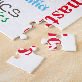 Puzzle de typographie de gymnastique (Côté)