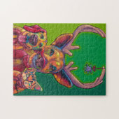 Puzzle de vacances d'amis de cerfs communs par des (Horizontal)