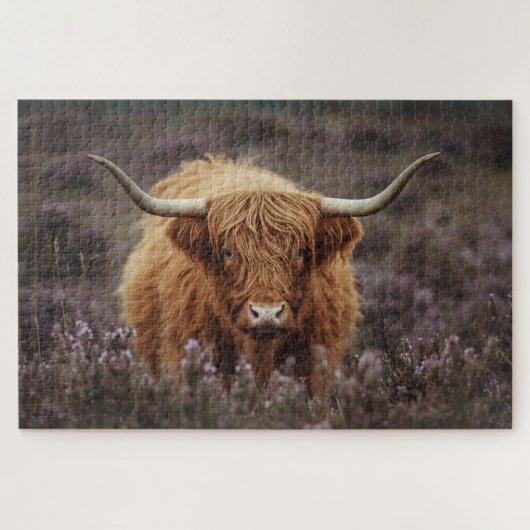 Puzzle de vache des Highlands (Horizontal)