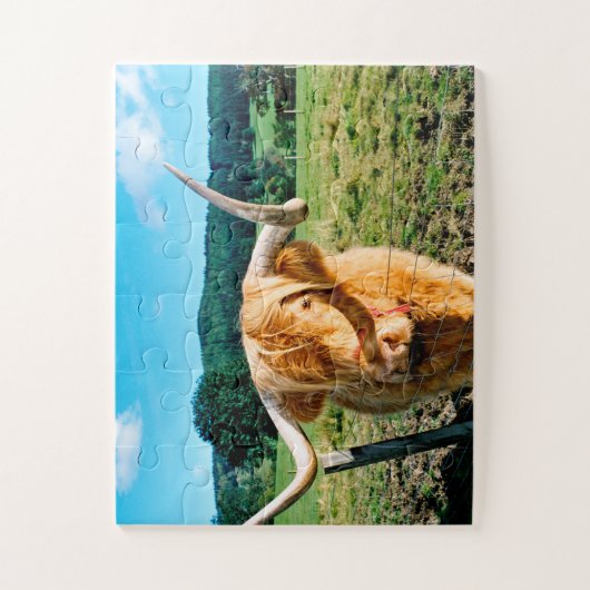 puzzle de vache Highland (Vertical)