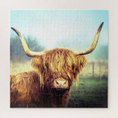 Puzzle de vaches à longue corne (Vertical)