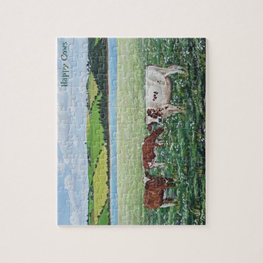 Puzzle "de vaches heureuses" (Vertical)