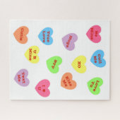 Puzzle de Valentine Candy Hearts (Horizontal)
