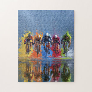 Puzzle de vélo de course – Motif coloré de cyclism