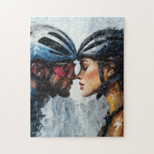Puzzle de vélo de route amour - couple de cycliste