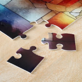 Puzzle de verre coloré de Noël (Côté)