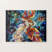 Puzzle de verre coloré de Noël (Horizontal)