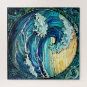 Puzzle de verre tendu d'Ocean Waves (Horizontal)