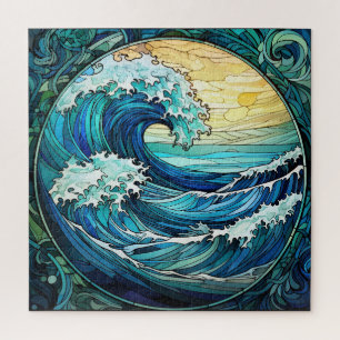 Puzzle de verre tendu d'Ocean Waves