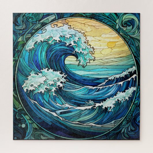 Puzzle de verre tendu d'Ocean Waves (Vertical)