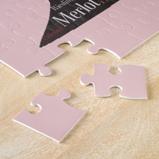 Puzzle de verres de vin (Côté)