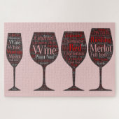 Puzzle de verres de vin (Horizontal)