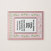 Puzzle de vers de bible - fleurs de papillons de (Horizontal)