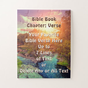 Puzzle de verset biblique personnalisé pour adulte