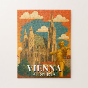 Puzzle de Vienne Autriche Voyage Vintage