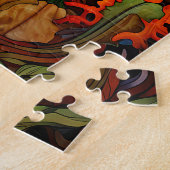 Puzzle de vitrail d'automne (Côté)