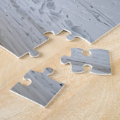 Puzzle de voiture antique d'hiver (Côté)