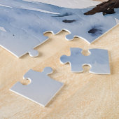 Puzzle de voiture antique d'hiver (Côté)