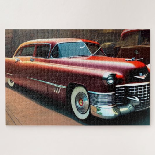 Puzzle de voiture classique 1950 (Horizontal)