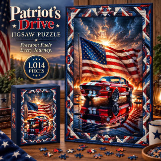 Puzzle de voiture musclée Patriot's Drive 1 014 pi