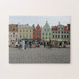 Puzzle de vue Carré de l'Hôtel de Ville de Tallinn