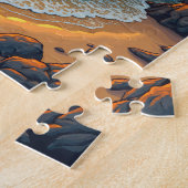 Puzzle de vue mer du coucher du soleil (Côté)