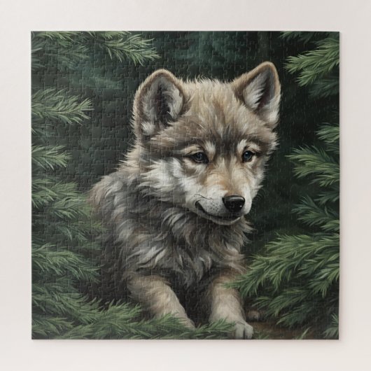 Puzzle de Wolf North Woods (Vertical)