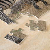 Puzzle de zèbre de mère et de bébé (Côté)