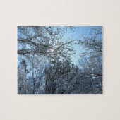 Puzzle de Zigsaw d'arbres de neige - puzzles durs (Horizontal)