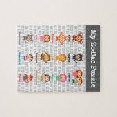 Puzzle de zodiaque de 12 signes (Horizontal)
