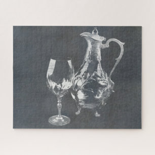 Puzzle Décanteur de vin et verre