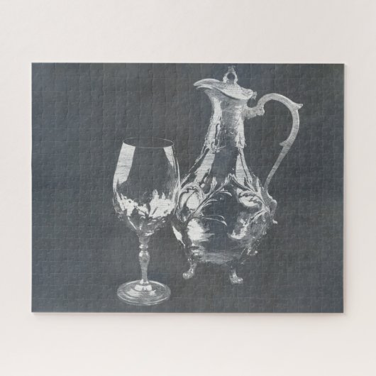 Puzzle Décanteur de vin et verre (Horizontal)