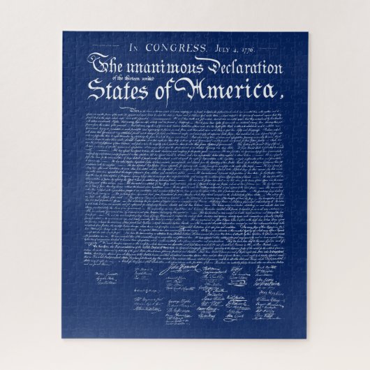 Puzzle Déclaration d'indépendance des États-Unis (Vertical)